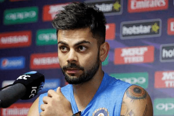 Virat Kohli's Striking Thick Side Quiff