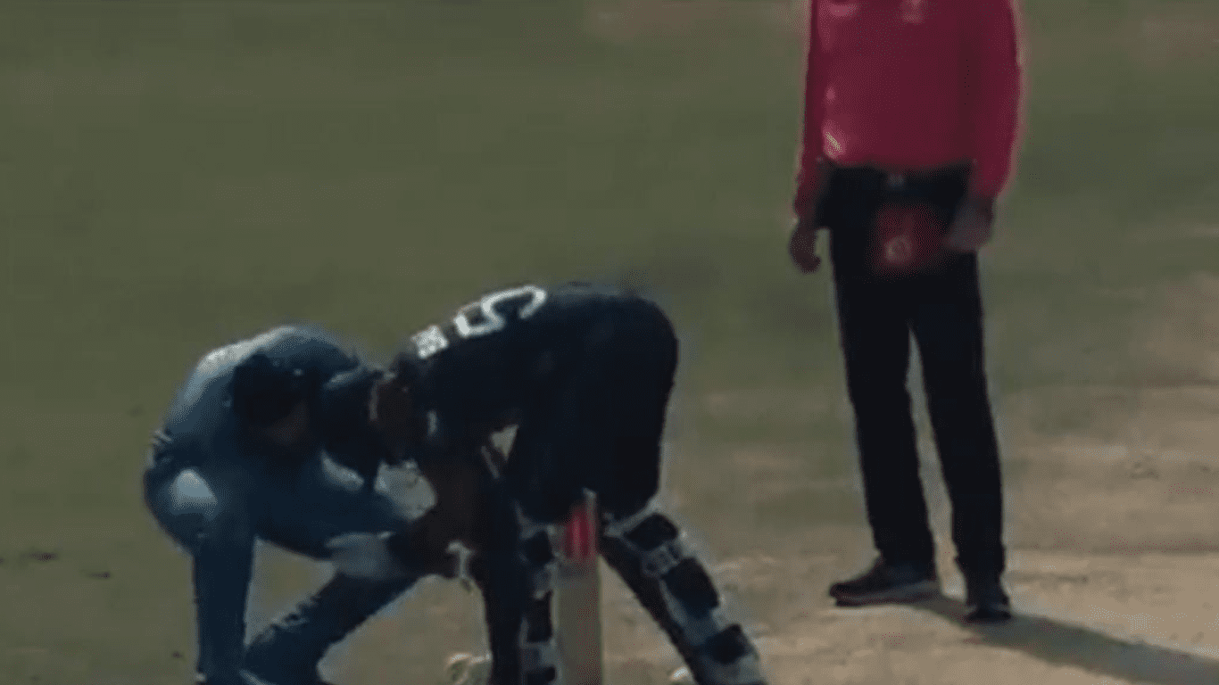 World Cup 2023: Mohammad Nabi and Babar Azam's Friendly Exchange on the Cricket Field