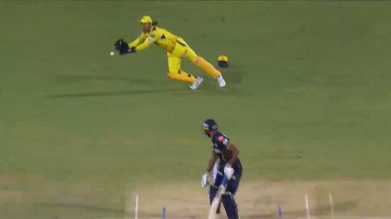 MS Dhoni's Spectacular Catch Ignites Chepauk Crowd