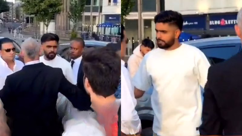 Furious Babar Azam Scolds Fans for Mobbing Him in Cardiff