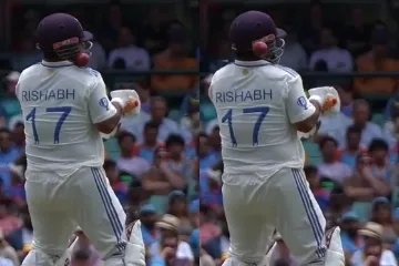 Rishabh Pant withstands a brutal bouncer from Mitchell Starc