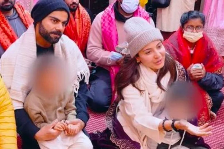 Virat Kohli and Anushka Sharma Seek Blessings at Vrindavan After Australia Tour