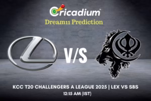 LEX vs SBS Dream11 Prediction 4th T20I of KCC T20 Challengers A League 2025