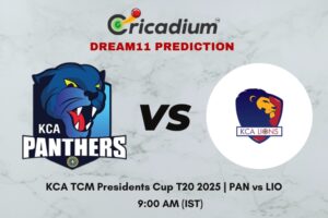 PAN vs LIO Dream11 Prediction Match 17 of KCA TCM Presidents Cup T20 2025