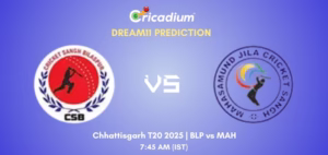 BLP vs MAH Dream11 Prediction Today Chhattisgarh T20 2025 Match 11