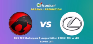 THN vs LEX Dream11 Prediction Today KCC T20 Challengers B League Edition 2 2025 Match 27