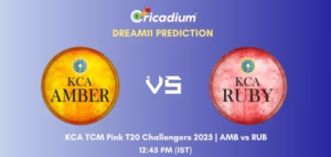 AMB vs RUB Dream11 Prediction Today KCA TCM Pink T20 Challengers 2025 Match 4