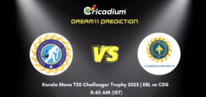 ERL vs CDS Dream11 Prediction Today Kerala Men's T20 Challenger Trophy 2025 Match 33
