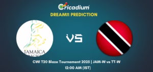 JAM-W vs TT-W Dream11 Prediction Today CWI T20 Blaze Tournament 2025 Match 5