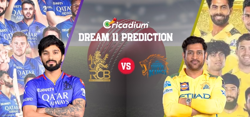 RCB vs CSK Dream11 Prediction Today IPL 2025 Match 52
