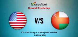 USA vs OMN Dream11 Prediction Today ICC CWC League 2 2025 Match 73