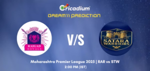 RAR vs STW Dream11 Prediction Today Maharashtra Premier League 2025 Match 2