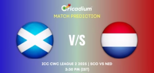 SCO vs NED Match Prediction ICC CWC League 2 2025 Match 76